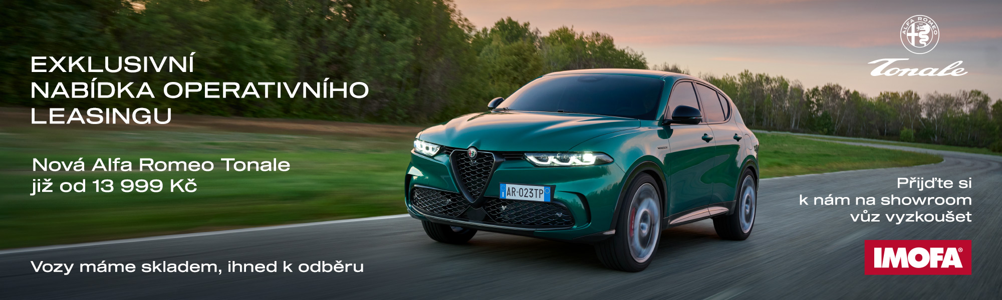 Nová Alfa Romeo Tonale na operativní leasing